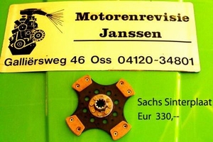 E30 racekoppeling Sachs Sinterplaat